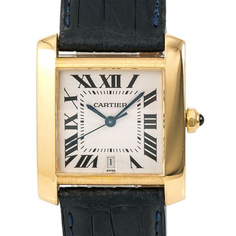 tank watch cartier|pre owned cartier tank watches.